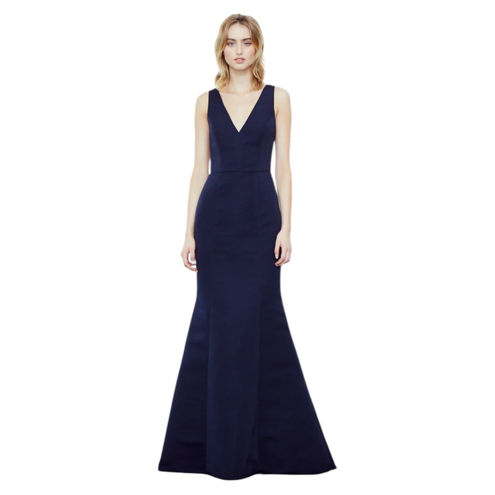 Amsale Midnight Blue Maxi Dress